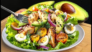 Healthy keto avocado salad in 5 minutes! Lose 15 kg fast!