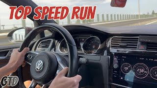 No Speed Limit! Top Speed Run at the Autobahn GOLF MK7.5 GTD