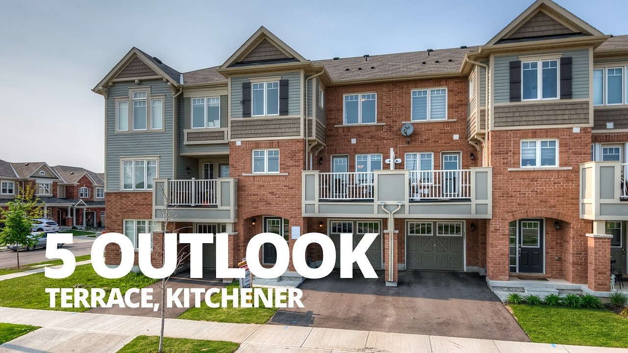 Fabulous Freehold Townhome - 5 Outlook Terrace - Kitchener Real Estate Video