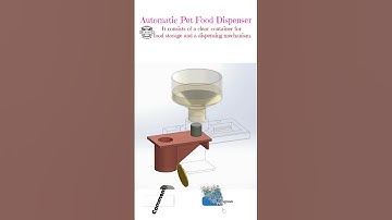 Automatic Pet Food Dispenser #3d #machine #trending #animation #art #cad #reels #mechanical #cnc