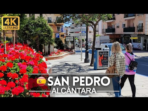 Walking Tour of San Pedro Alcántara, Marbella, Spain in April 2022
