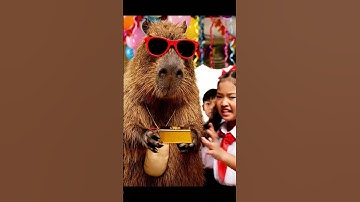 Capy lấy trộm thỏi vàng trong tiệc sinh nhật #capybara