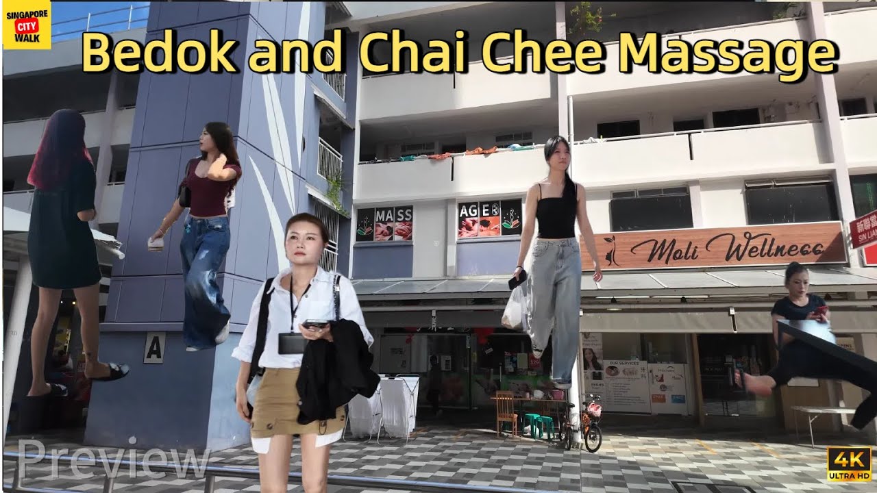 Explore Massage Centers in Bedok North and Chai Chee| Singapore 4K Walking