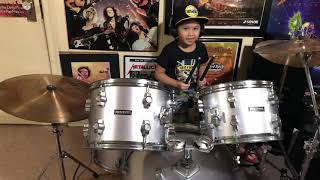 6yr old upgraded to a full size Maxtone drum kit \u0026 Sabian Crash \u0026 Ride Cymbals