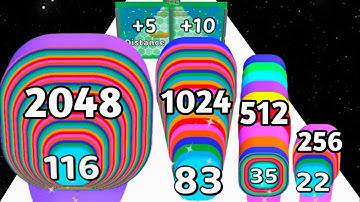 Smash Runner vs Stack Colours - All Level Gameplay (New Update, Math Games) 