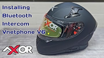 Vnetphone V6 bluetooth intercom installation in my new AXOR APEX helmet #viral #trending #youtube