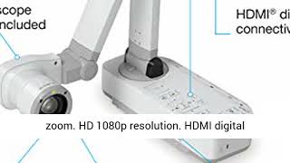 Epson DC 21 High Definition Document Camera with HDMI, 12x Optical Zoom, 10x Digital Zoom