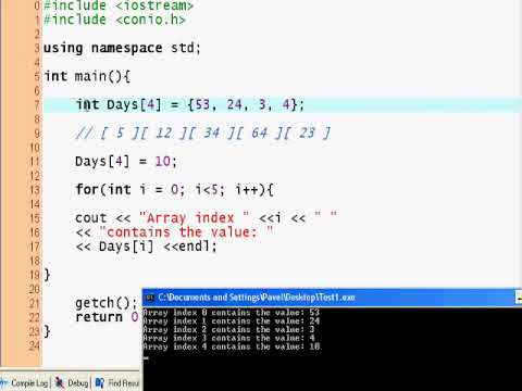 C++ Programming tutorial (Arrays - 2) - YouTube