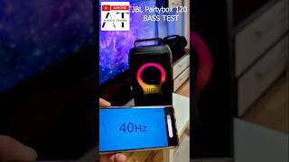 40Hz JBL Partybox 120 vs Money BASS Test