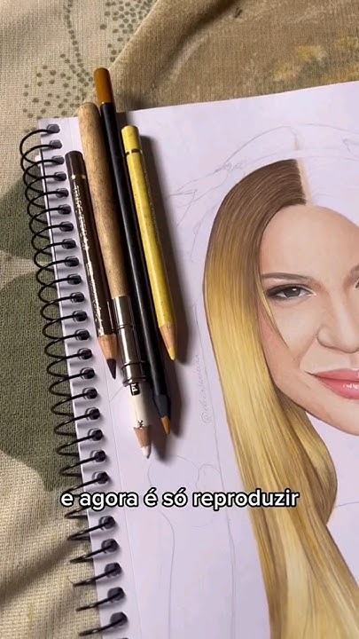 COMO PINTAR CABELO LOIRO? PINTANDO O DESENHO DA MARÍLIA MENDONÇA # ...