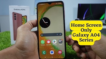 How To Disable Swipe Up To Open Apps Screen On Samsung Galaxy A04S A04 & Galaxy A04E
