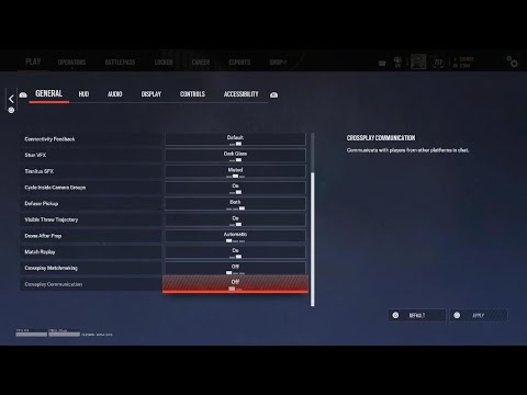 Inactive CROSSPLAY keeping
