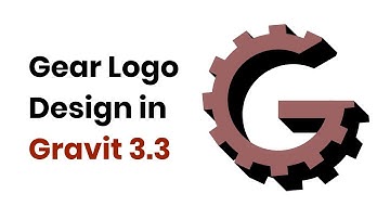 How to Design a Gear Logo in Gravit. Testing some new features of Gravit Designer 3.3