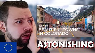 European Reacts: MOST BEAUTIFUL TOWNS IN COLORADO