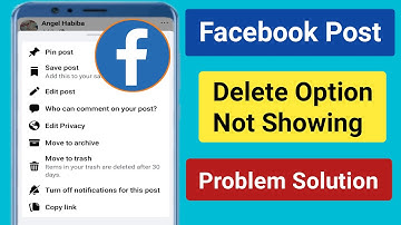 Facebook Post Delete Option Not Showing Problem Solution.How to fix Facebook post delete option Bug