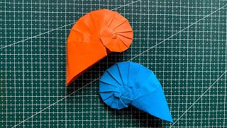 How To Make Navel Shell Origami Tomoko Fuse