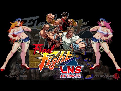 Final Fight X Street Fighter (4 Players) Co-op Gameplay -  Ken/Ryu/Chun-Li/Fei Long [1080p 60fps] 