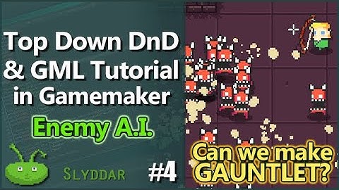 Top Down DnD & GML Tutorial in Gamemaker #4 Enemy A.I.