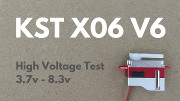 KST X06 V6 - One of the best High Voltage Micro Servos on the market!