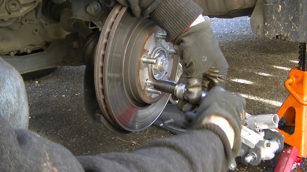 Front brake pads and brake disc replacement YouTube