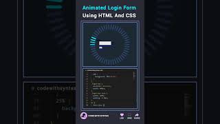 🗿 Animated Login Form 💀 Using HTML CSS And JS #js #htmlcss #programming #animation #linux