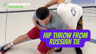 Hip Throw from Russian Tie