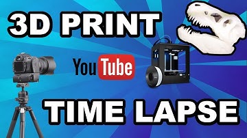 3D Print Timelapse: T-Rex Skull (with LED Lights!)