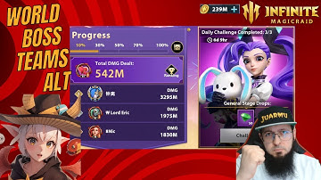 World Boss (Puppet) my Alt teams - Infinite Magicraid