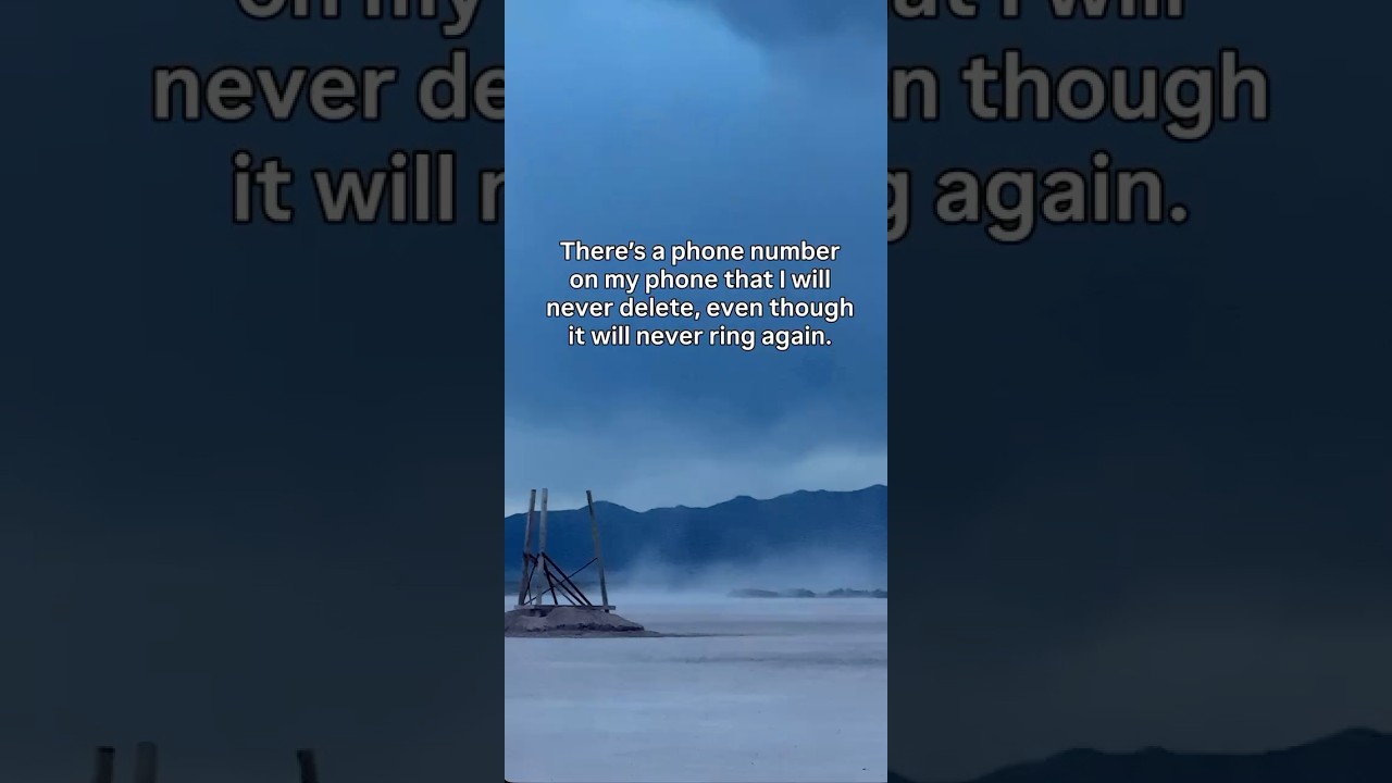 I know it will never ring again… but I still can’t delete it. 💔