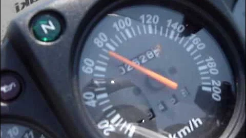 Ninja 250 R acceleration from 0-100