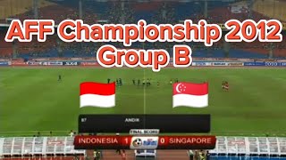 Highlight Indonesia vs Singapore 1-0, AFF Championship 2012 - Group B