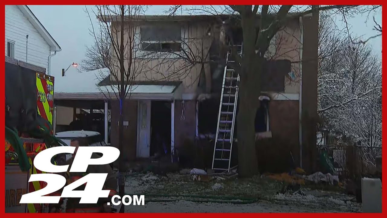Two people critically injured after house fire in Scarborough - YouTube