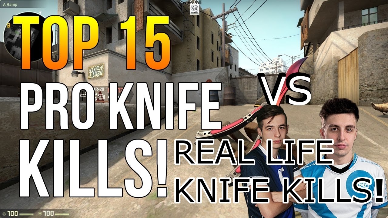BEST CS:GO KNIFE KILLS vs. REAL LIFE KNIFE KILLS! 🗡