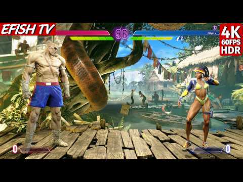 Sagat vs Bikini Kimberly (Max Difficulty) - Street Fighter 6