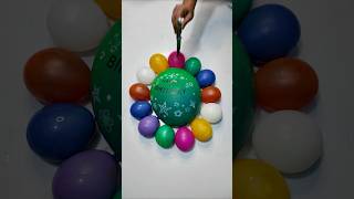 Wonderful Green Colours Big Balloons And Colour Water Popping Reverse Asmr Video