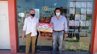 Lotería del Chubut entregó un millón de pesos a una familia de Gastre