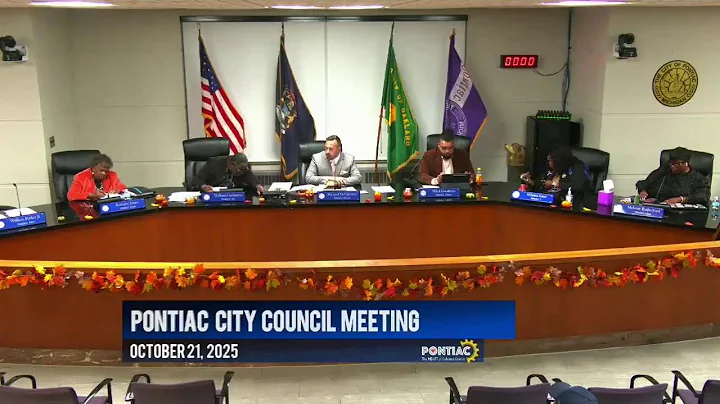 PONTIAC CITY COUNCIL  MEETING 10-21-2025