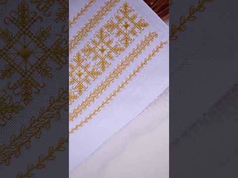 Великодня серветка / машинна вишивка нитки жовті Пасха / Онікс, колір - білий., видео 1