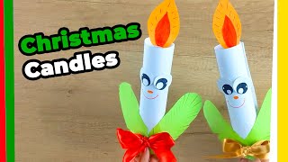 Easy to Make Christmas Paper Candles