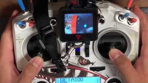 Topsky Watch Monitor FPV 5.8Ghz 48CH OSD with Taranis Qx7 Test Flight