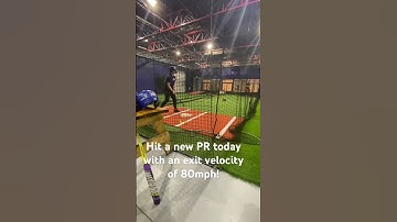 New Personal record today hitting an exit velocity of 80 mph 💪🏻⚾️ #baseball #mlb