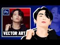 BTS Jungkook | Vector Art | Photoshop | Speedart