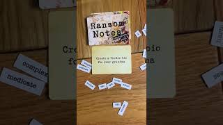 Ransom Notes your grandma will love ❤️ #ransomnotes #boardgames #gamenight