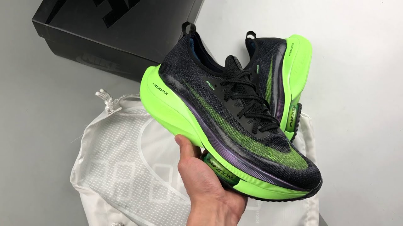 Nike air zoom alphafly next black electric green Outlet
