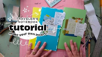 How to make your own traveler’s notebook insert | tutorial!