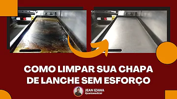 Como limpar chapa de aço carbono?