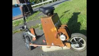 Electric diy homemade scooter 24v lifepo4
