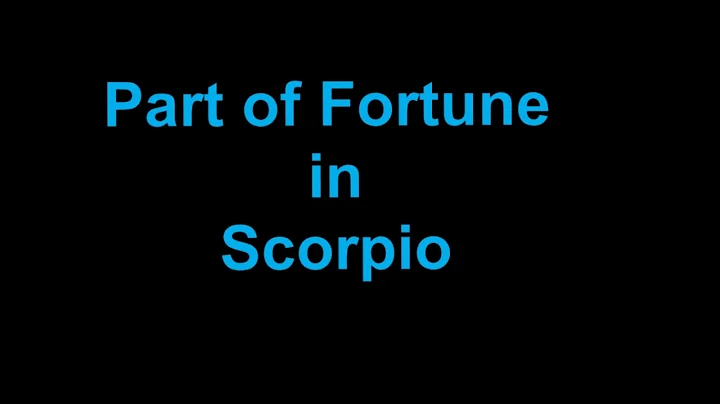 Secrets of Part of Fortune in Scorpio #astrologyforecast #science #astrologypredictions - DayDayNews
