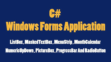 [L4] ListBox,MaskedTextBox,MenuStrip,MonthCalendar,NumericUpDown,PictureBox,ProgressBar,RadioButton