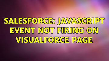 Salesforce: Javascript event not firing on visualforce page